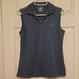 Puma Women's Polka Dot Navy Tank Top